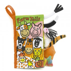 Livros Jellycat Farm Tails Activity,22cm x 13cm x 5cm Verdes | Portugal XGYRB-4965