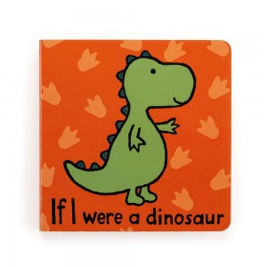 Livros Jellycat If I Were A Dinosaur Board,15cm x 15cm x 2cm Verdes | Portugal GNTPA-9625