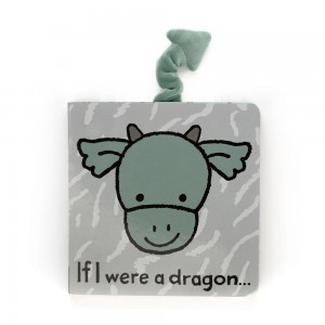 Livros Jellycat If I Were A Dragon Board,15cm x 15cm x 2cm Verdes | Portugal KZXCA-7850
