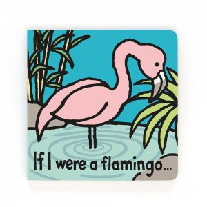 Livros Jellycat If I Were A Flamingo Board,15cm x 15cm x 2cm Rosa | Portugal YRSIN-3178