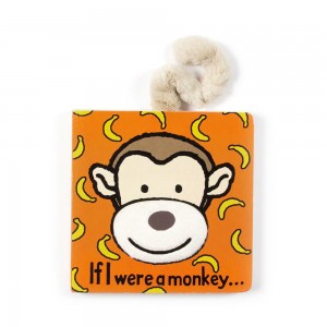 Livros Jellycat If I Were A Monkey Board,15cm x 15cm x 2cm Marrom | Portugal HUWPE-8342