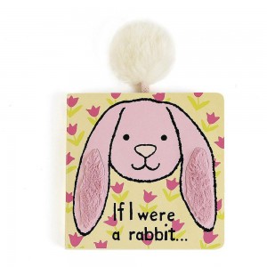 Livros Jellycat If I Were A Rabbit Board,15cm x 15cm x 2cm Rosa | Portugal TMZGW-8361