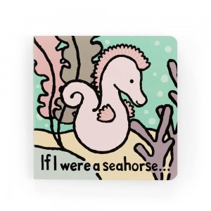 Livros Jellycat If I Were A Seahorse Board,15cm x 15cm x 2cm Rosa | Portugal NHDRY-6530