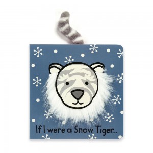 Livros Jellycat If I Were a Snow Tiger Board,15cm x 15cm x 2cm Branco | Portugal BUVKA-0516
