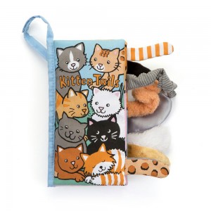 Livros Jellycat Kitten Tails Activity,22cm x 13cm x 5cm Azuis | Portugal TLYKF-1403
