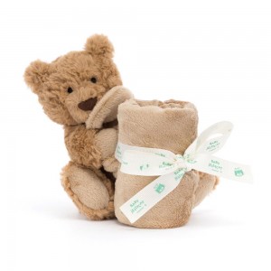 Mantinha Jellycat Bartholomew Bear,13cm x 34cm x 34cm Marrom | Portugal FMLEV-6031
