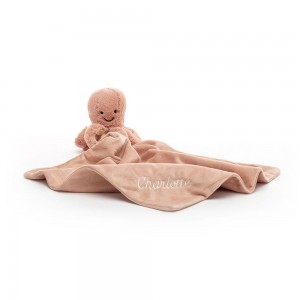 Mantinha Jellycat Odell Octopus,10cm x 34cm x 34cm Laranja | Portugal FVLHW-5287