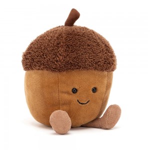 Peluche Jellycat Amuseables Acorn,13cm x 8cm x 8cm Marrom | Portugal GKLFV-7295