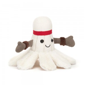 Peluche Jellycat Amuseables Badminton,12cm x 15cm x 14cm Branco | Portugal YAGJD-5283