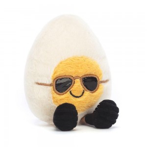 Peluche Jellycat Amuseables Boiled Egg Chic,14cm x 9cm x 4cm Branco | Portugal QFMDH-4623