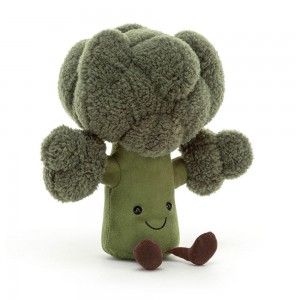 Peluche Jellycat Amuseables Broccoli,25cm x 22cm x 7cm Verdes | Portugal DWBJO-8954