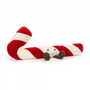 Peluche Jellycat Amuseables Candy Cane,13cm x 27cm x 3cm Vermelhas | Portugal IJVZB-4802
