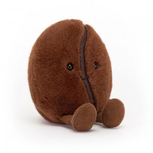 Peluche Jellycat Amuseables Coffee Bean,13cm x 8cm x 6cm Marrom | Portugal NFHGW-6523