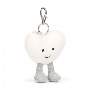 Peluche Jellycat Amuseables Cream Heart,13cm x 9cm x 3cm Branco | Portugal TJXBQ-4326