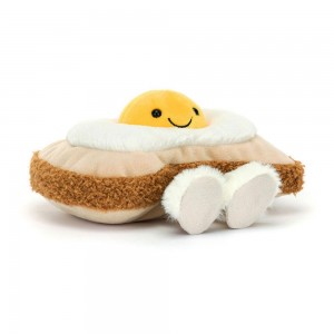 Peluche Jellycat Amuseables Egglantine Egg On Toast,12cm x 16cm x 12cm Bege | Portugal GBKPH-0587