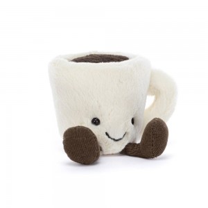 Peluche Jellycat Amuseables Espresso Cup,10cm x 5cm x 5cm Branco | Portugal MOHBU-3605