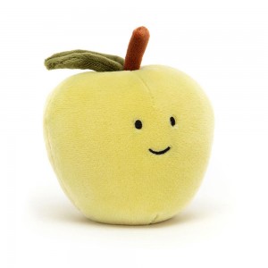 Peluche Jellycat Amuseables Fabulous Fruit Apple,8cm x 9cm x 7cm Verdes | Portugal RHQKF-6279