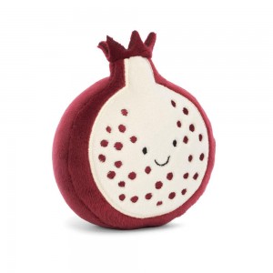 Peluche Jellycat Amuseables Fabulous Fruit Pomegranate,9cm x 9cm x 5cm Vermelhas | Portugal MLZPN-2480