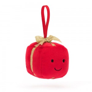 Peluche Jellycat Amuseables Festive Folly Present,13cm x 7cm x 7cm Vermelhas | Portugal NCGHM-7362