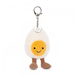 Peluche Jellycat Amuseables Happy Boiled Egg,18cm x 7cm x 3cm Branco | Portugal ELCWS-5126