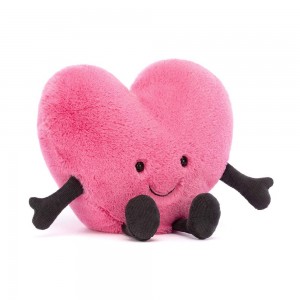 Peluche Jellycat Amuseables Heart,17cm x 19cm x 7cm Rosa | Portugal LAEYQ-7621