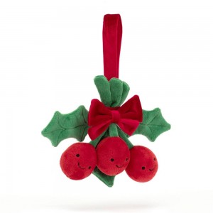 Peluche Jellycat Amuseables Holly,15cm x 19cm x 4cm Vermelhas | Portugal WXIOC-0845
