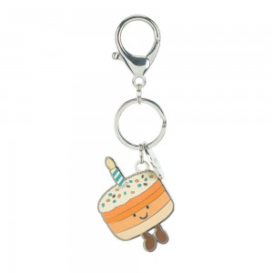 Peluche Jellycat Amuseables Jellina Birthday Cake Keyring,11cm x 3.3cm x 0.3cm Laranja | Portugal MTPAB-1423
