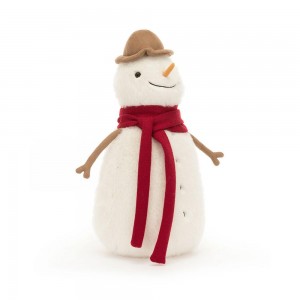 Peluche Jellycat Amuseables Jesse Snowman,30cm x 14cm x 14cm Branco | Portugal ZMATR-0253