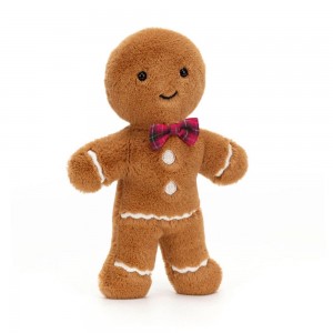 Peluche Jellycat Amuseables Jolly Gingerbread Fred,20cm x 6cm x 3cm Marrom | Portugal EDRGO-4790