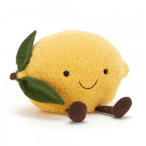 Peluche Jellycat Amuseables Lemon,20cm x 25cm x 13cm Amarelas | Portugal YKLXB-8706