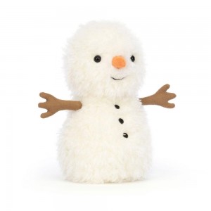 Peluche Jellycat Amuseables Little Snowman,18cm x 10cm x 10cm Branco | Portugal TONZY-7928