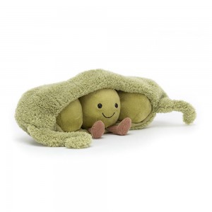 Peluche Jellycat Amuseables Pea in a Pod,11cm x 26cm x 10cm Verdes | Portugal BKPZX-2714