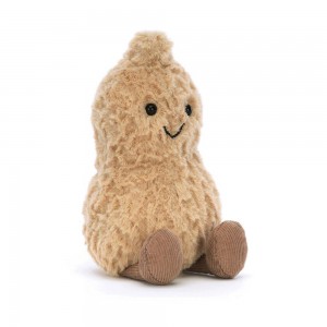 Peluche Jellycat Amuseables Peanut,15cm x 7cm x 6cm Marrom | Portugal MSCOT-2941