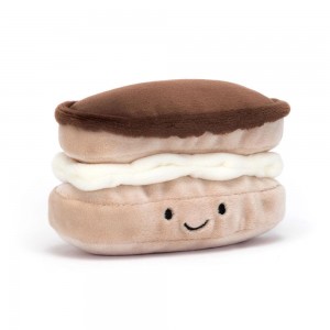 Peluche Jellycat Amuseables Pretty Patisserie Éclair,7cm x 12cm x 6cm Bege | Portugal SATLY-5637
