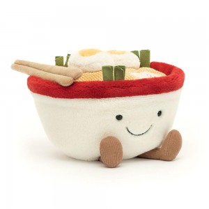 Peluche Jellycat Amuseables Ramen,15cm x 17cm x 16cm Cinzentas | Portugal IVWEQ-1659