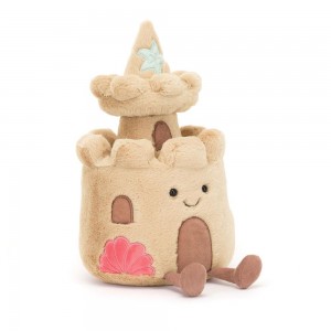Peluche Jellycat Amuseables Sandcastle,29cm x 15cm x 14cm Bege | Portugal PNFHK-0615