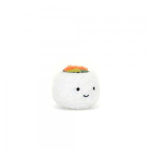 Peluche Jellycat Amuseables Sassy Sushi Uramaki,4cm x 5cm x 5cm Branco | Portugal QDVNG-0415