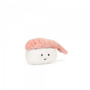 Peluche Jellycat Amuseables Sassy Sushi Nigiri,6cm x 7cm x 4cm Branco | Portugal UZBSI-9562