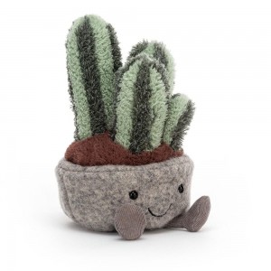 Peluche Jellycat Amuseables Silly Succulent Columnar Cactus,18cm x 10cm x 9cm Verdes | Portugal UPHQI-6018
