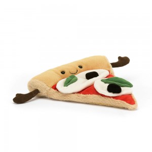 Peluche Jellycat Amuseables Slice of Pizza,23cm x 19cm x 5cm Bege | Portugal UJEMG-1503