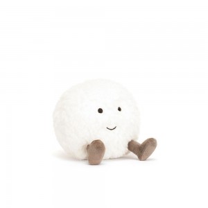 Peluche Jellycat Amuseables Snowball,10cm x 9cm x 8cm Branco | Portugal VKAFG-9275