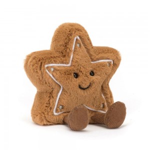 Peluche Jellycat Amuseables Star Cookie,13cm x 10cm x 3cm Marrom | Portugal BHNXA-4316