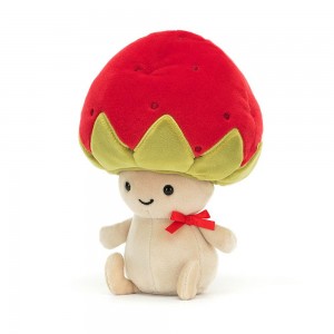 Peluche Jellycat Amuseables Straw-Beret Sallie,17cm x 12cm x 6cm Vermelhas | Portugal SFLKQ-1602