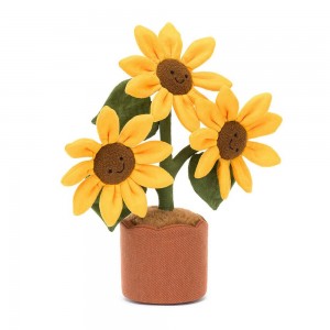 Peluche Jellycat Amuseables Sunflower,35cm x 11cm x 11cm Amarelas | Portugal YERXD-6392