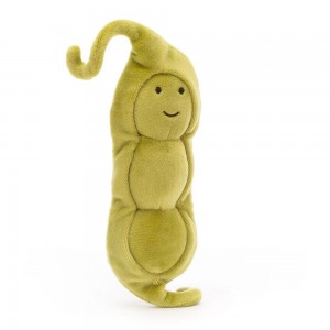 Peluche Jellycat Amuseables Vivacious Vegetable Pea,18cm x 6cm x 4cm Verdes | Portugal QHORS-7109