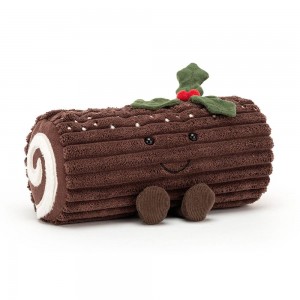 Peluche Jellycat Amuseables Yule Log,11cm x 20cm x 8cm Marrom | Portugal OKQSE-3251