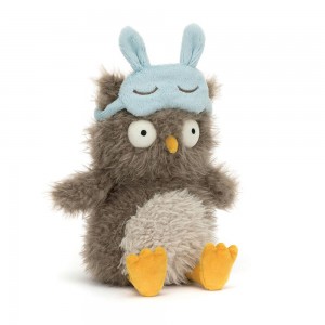 Peluche Jellycat Audrey Hootsoftly,24cm x 12cm x 12cm Bege | Portugal LOMJX-7815