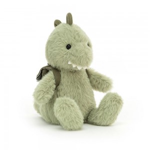 Peluche Jellycat Backpack Dino,8.7in x 3.5in x 3.1in Verdes | Portugal EMNXH-1743