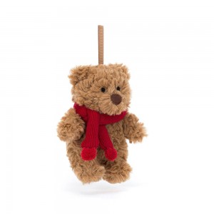 Peluche Jellycat Bartholomew Bear Decoration,12cm x 6cm x 5cm Marrom | Portugal DUZJO-7560