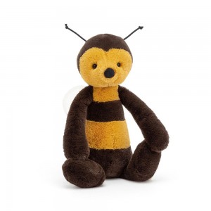 Peluche Jellycat Bashful Bee,31cm x 12cm x 9cm Pretas | Portugal QZNRY-9826